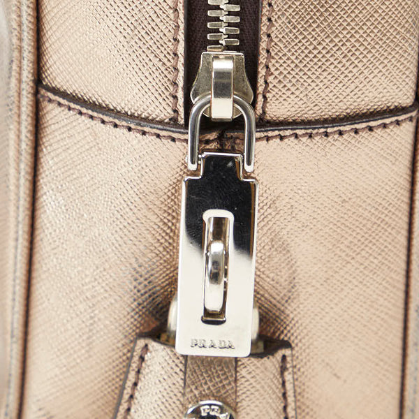 プラダ ハンドバッグ BL0095 シルバー レザー レディース PRADA 【中古】