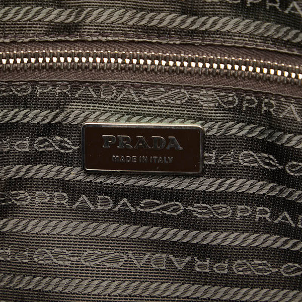 プラダ ハンドバッグ BL0095 シルバー レザー レディース PRADA 【中古】