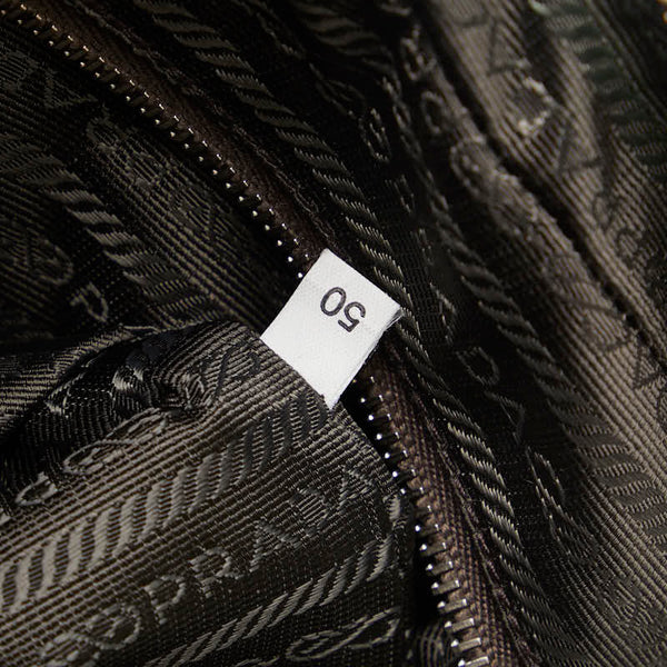 プラダ ハンドバッグ BL0095 シルバー レザー レディース PRADA 【中古】