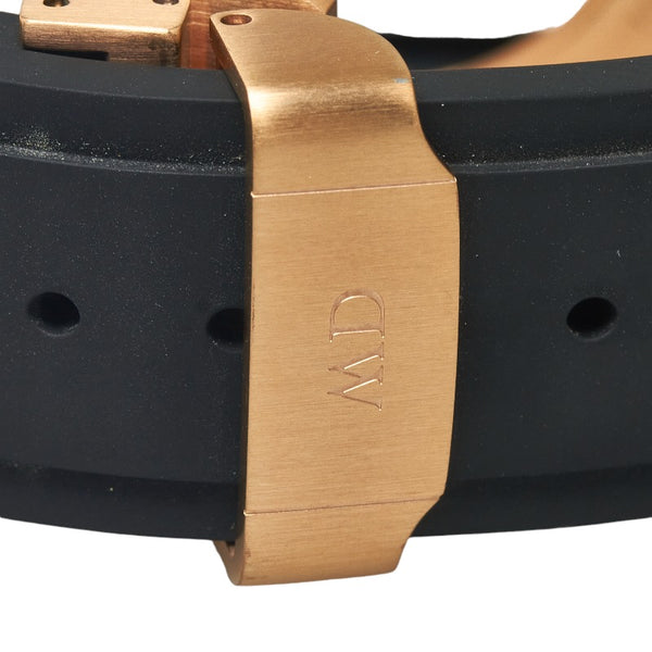 ダニエルウェリントン スマートウォッチケース Apple Watchケース 44mm 時計バンド DW01200002 ローズゴールド ブラック ステンレススチール ゴム メンズ Daniel Wellington 【中古】
