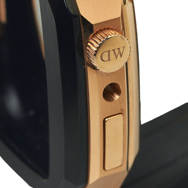 ダニエルウェリントン スマートウォッチケース Apple Watchケース 44mm 時計バンド DW01200002 ローズゴールド ブラック ステンレススチール ゴム メンズ Daniel Wellington 【中古】