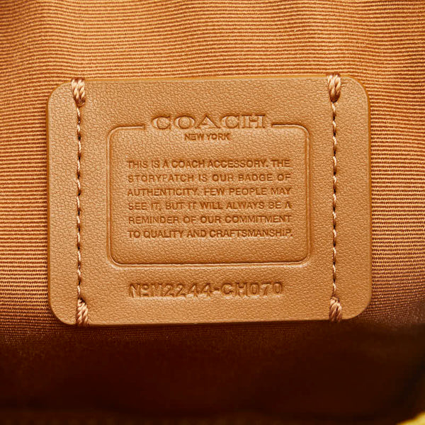 コーチ ボディバッグ ショルダーバッグ CH070 ブルー イエロー レザー メンズ COACH 【中古】