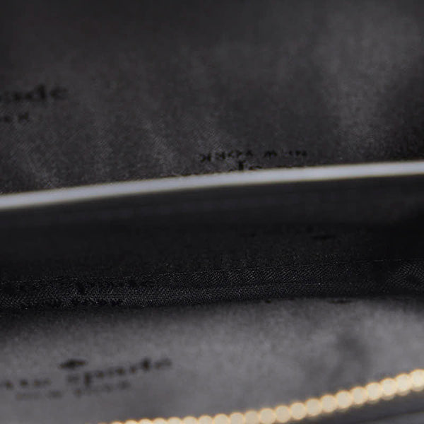 ケイトスペード ディズニーコラボ ミニー 二つ折り財布 K9326 ブラック PVC レディース Kate Spade 【中古】