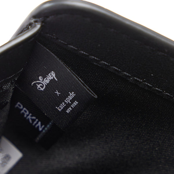 ケイトスペード ディズニーコラボ ミニー 二つ折り財布 K9326 ブラック PVC レディース Kate Spade 【中古】
