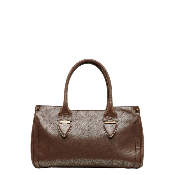 サルヴァトーレフェラガモ ガンチーニ ハンドバッグ パープル レザー レディース Salvatore Ferragamo 【中古】