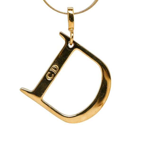 ディオール 3連 チェーン ネックレス ゴールド メッキ レディース Dior 【中古】