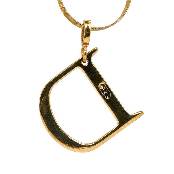 ディオール 3連 チェーン ネックレス ゴールド メッキ レディース Dior 【中古】