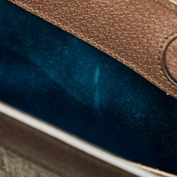 グッチ オフィディア GGスモール シェリーライン チェーン 斜め掛け ショルダーバッグ 503877 ベージュ PVC レザー レディース GUCCI 【中古】