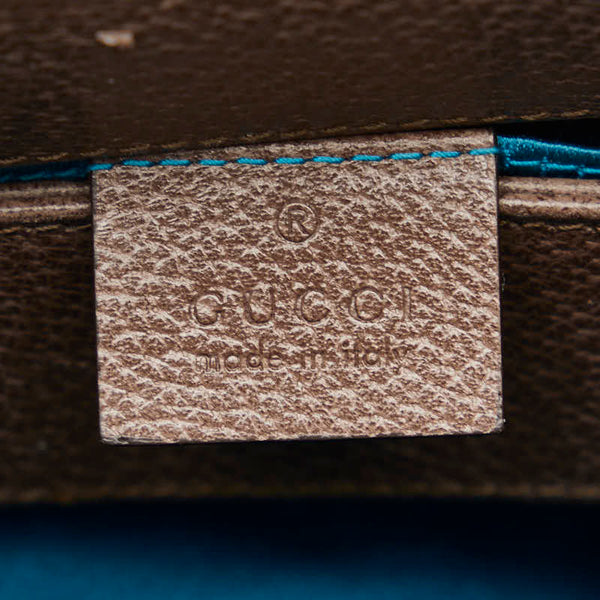 グッチ オフィディア GGスモール シェリーライン チェーン 斜め掛け ショルダーバッグ 503877 ベージュ PVC レザー レディース GUCCI 【中古】