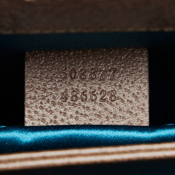 グッチ オフィディア GGスモール シェリーライン チェーン 斜め掛け ショルダーバッグ 503877 ベージュ PVC レザー レディース GUCCI 【中古】