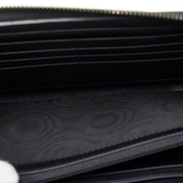 グッチ GGスプリーム オーガナイザー セカンドバッグ トラベルケース 長財布  358933 ブラック PVC レザー メンズ GUCCI 【中古】