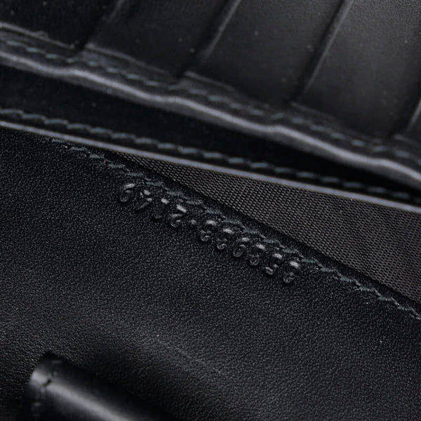 グッチ GGスプリーム オーガナイザー セカンドバッグ トラベルケース 長財布  358933 ブラック PVC レザー メンズ GUCCI 【中古】