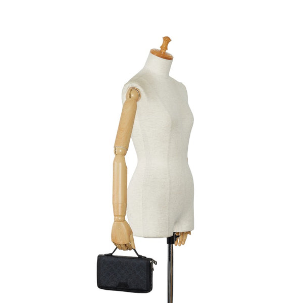 グッチ GGスプリーム オーガナイザー セカンドバッグ トラベルケース 長財布  358933 ブラック PVC レザー メンズ GUCCI 【中古】