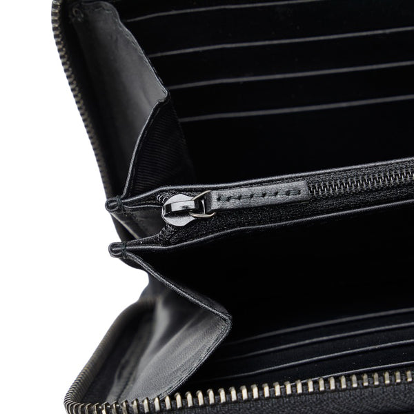 グッチ GGスプリーム オーガナイザー セカンドバッグ トラベルケース 長財布  358933 ブラック PVC レザー メンズ GUCCI 【中古】