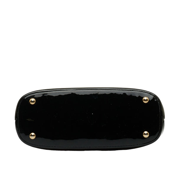 グッチ ホースビット ハンドバッグ ショルダーバッグ 2WAY 371925 ブラック パテントレザー レディース GUCCI 【中古】