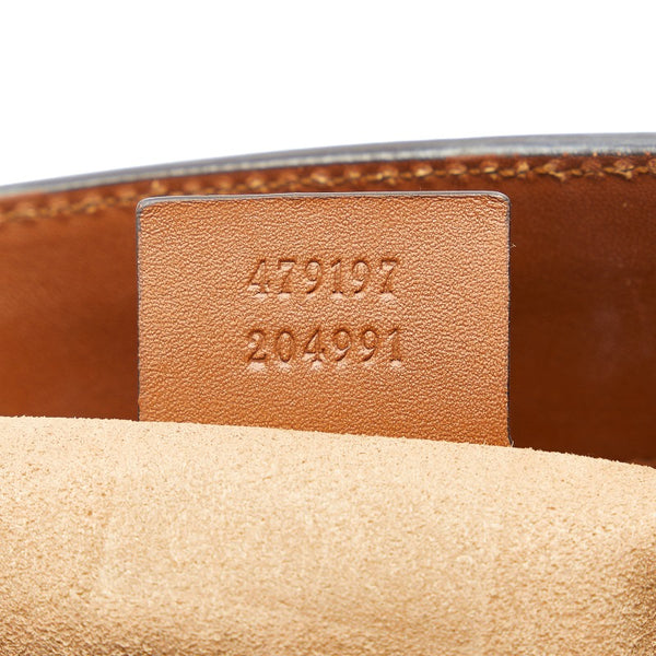 グッチ GGスプリーム パドロック チェーン ショルダーバッグ トートバッグ 479197 ベージュ ブラウン PVC レザー レディース GUCCI 【中古】