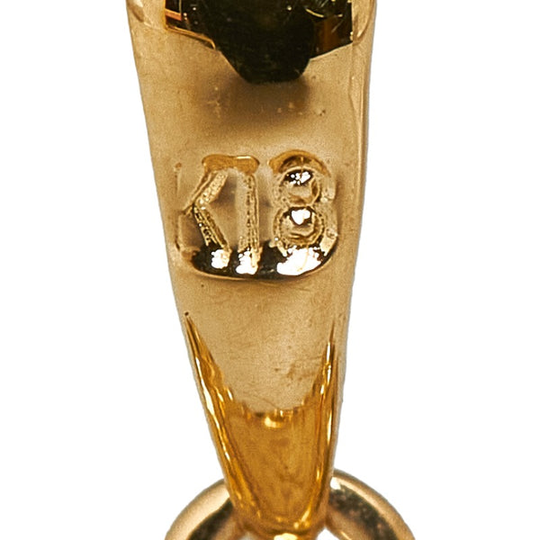K22 ゴールド K18YG イエローゴールド ダイヤ エリザベスⅡ世 マン島 エンジェル金貨 竜と戦う天使 1/10OZ ペンダントトップ レディース 【中古】