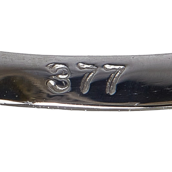 Pt900 プラチナ ブラックオパール3.77ct ダイヤ0.12ct リング 指輪 レディース 7.5号 【中古】