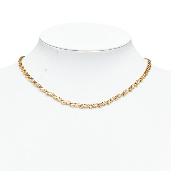 K18YG イエローゴールド ダイヤ1.00ct ネックレス レディース 【中古】