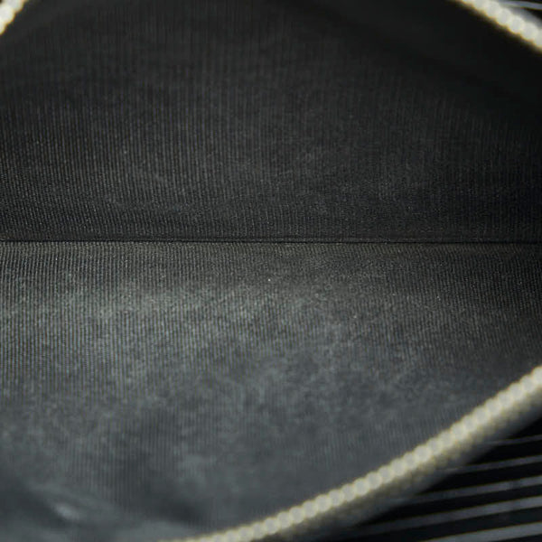 サンローラン クロコ型押し チェーンウォレット ショルダーバッグ 2WAY ブラック レザー レディース SAINT LAURENT 【中古】