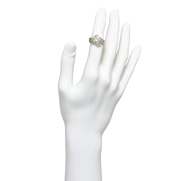 Pt900 プラチナ ダイヤ1.00ct リング 指輪 レディース 11.5号 【中古】
