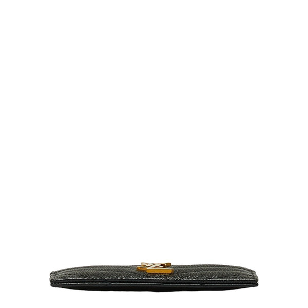 サンローラン キルティング カードケース 423291 ブラック レザー レディース SAINT LAURENT 【中古】