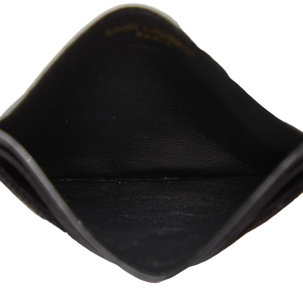 サンローラン キルティング カードケース 423291 ブラック レザー レディース SAINT LAURENT 【中古】