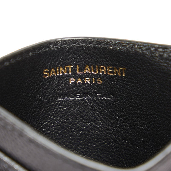 サンローラン キルティング カードケース 423291 ブラック レザー レディース SAINT LAURENT 【中古】