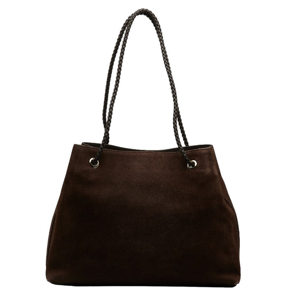 グッチ トートバッグ ショルダーバッグ 419689 ブラウン ヌバック レザー レディース GUCCI 【中古】