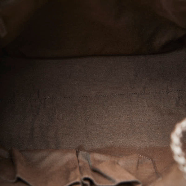 グッチ トートバッグ ショルダーバッグ 419689 ブラウン ヌバック レザー レディース GUCCI 【中古】