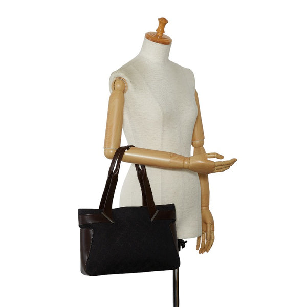 グッチ GGキャンバス ショルダーバッグ トートバッグ 73983 ブラウン キャンバス レザー レディース GUCCI 【中古】