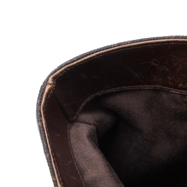 グッチ GGキャンバス ショルダーバッグ トートバッグ 73983 ブラウン キャンバス レザー レディース GUCCI 【中古】