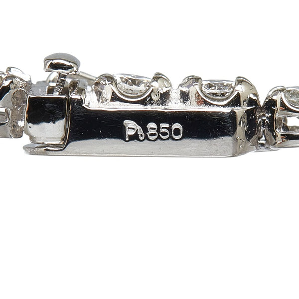 Pt850 プラチナ ダイヤ3.00ct テニスブレスレット ブレスレット レディース 【中古】