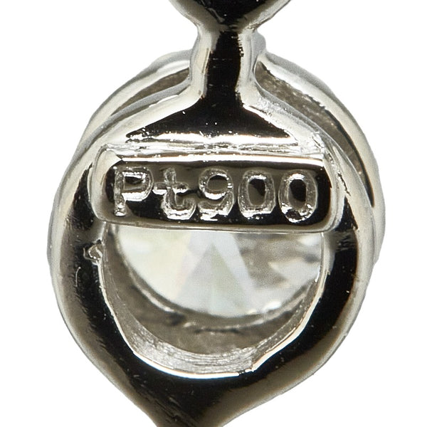 タサキ Pt900 プラチナ Pt850 プラチナ ダイヤ0.30ct ダイヤ0.05ct ネックレス レディース TASAKI 【中古】