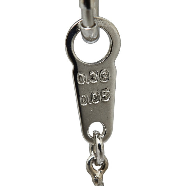 タサキ Pt900 プラチナ Pt850 プラチナ ダイヤ0.30ct ダイヤ0.05ct ネックレス レディース TASAKI 【中古】