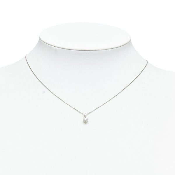 タサキ Pt900 プラチナ Pt850 プラチナ ダイヤ0.30ct ダイヤ0.05ct ネックレス レディース TASAKI 【中古】