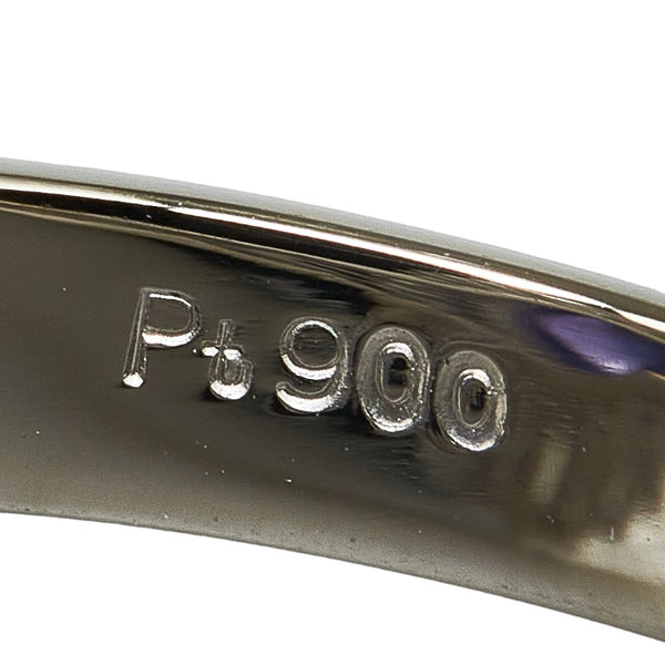Pt900 プラチナ バイオレットスターサファイア4.57ct ダイヤ0.82ct リング 指輪 レディース 11号 【中古】