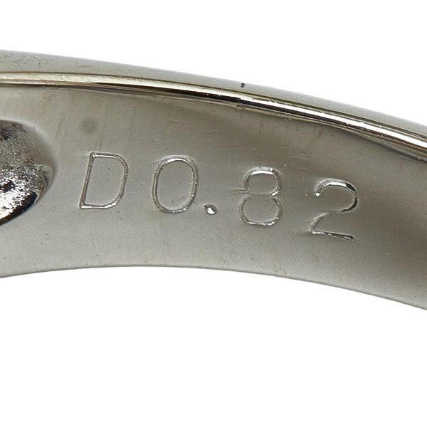 Pt900 プラチナ バイオレットスターサファイア4.57ct ダイヤ0.82ct リング 指輪 レディース 11号 【中古】
