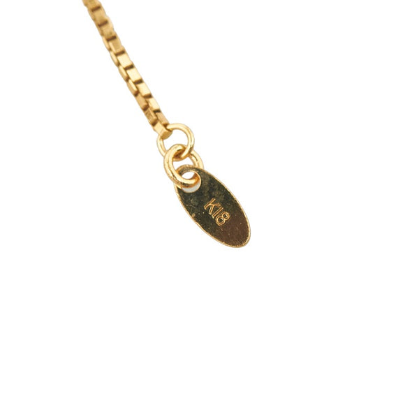K18YG イエローゴールド ダイヤ1.00ct 馬蹄 ネックレス レディース 【中古】