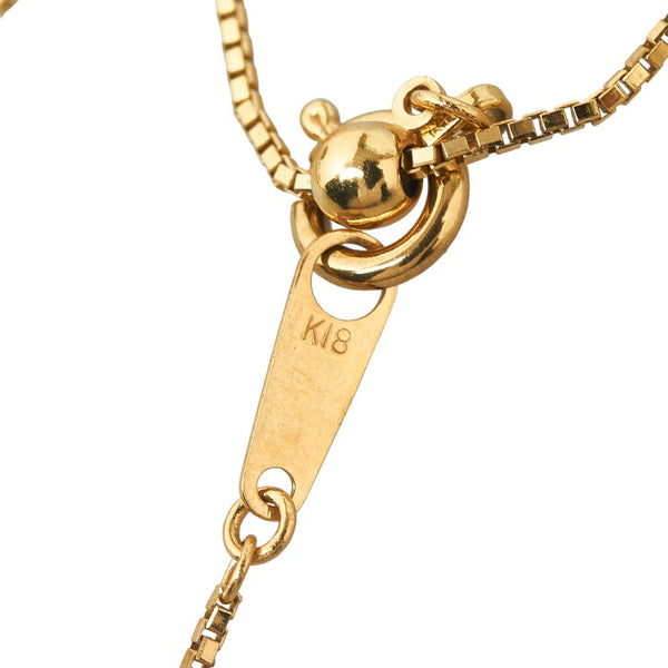 K18YG イエローゴールド ダイヤ1.00ct 馬蹄 ネックレス レディース 【中古】