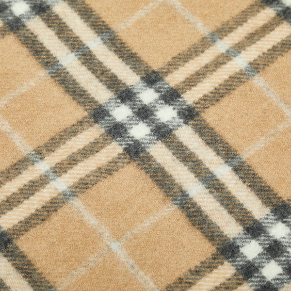 バーバリー ノバチェック マフラー ベージュ ウール レディース BURBERRY 【中古】