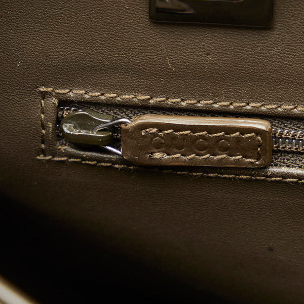 グッチ トートバッグ ハンドバッグ 002 1099 ベージュ ナイロン レザー レディース GUCCI 【中古】