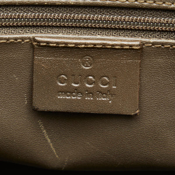 グッチ トートバッグ ハンドバッグ 002 1099 ベージュ ナイロン レザー レディース GUCCI 【中古】