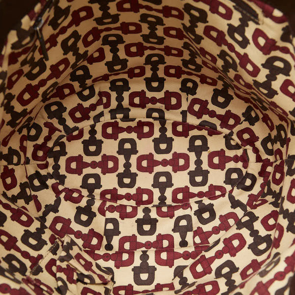 グッチ グッチシマ アビー ショルダーバッグ トートバッグ 211982 ブラウン レザー レディース GUCCI 【中古】