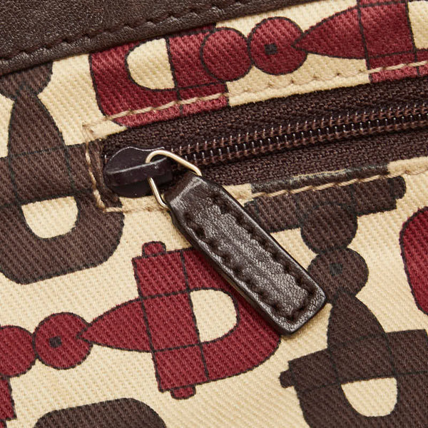 グッチ グッチシマ アビー ショルダーバッグ トートバッグ 211982 ブラウン レザー レディース GUCCI 【中古】