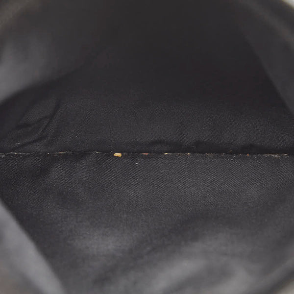 グッチ GGキャンバス 斜め掛け ショルダーバッグ 27639 ブラック キャンバス レザー レディース GUCCI 【中古】