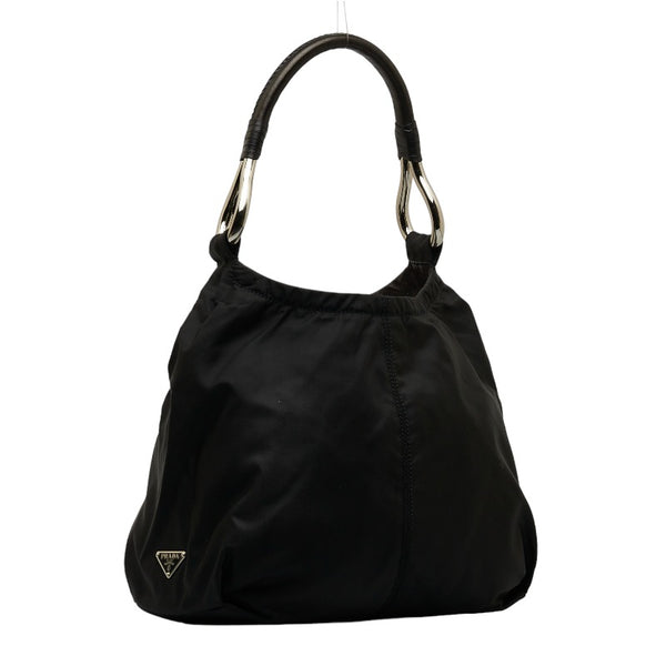 プラダ ハンドバッグ ワンショルダーバッグ BR1742 ブラック ナイロン レザー レディース PRADA 【中古】