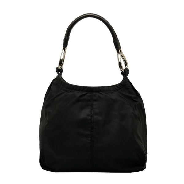 プラダ ハンドバッグ ワンショルダーバッグ BR1742 ブラック ナイロン レザー レディース PRADA 【中古】