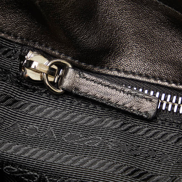 プラダ ハンドバッグ ワンショルダーバッグ BR1742 ブラック ナイロン レザー レディース PRADA 【中古】