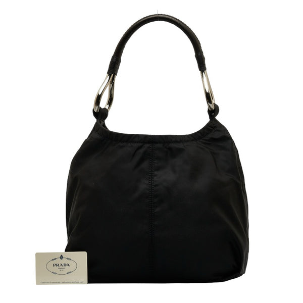 プラダ ハンドバッグ ワンショルダーバッグ BR1742 ブラック ナイロン レザー レディース PRADA 【中古】